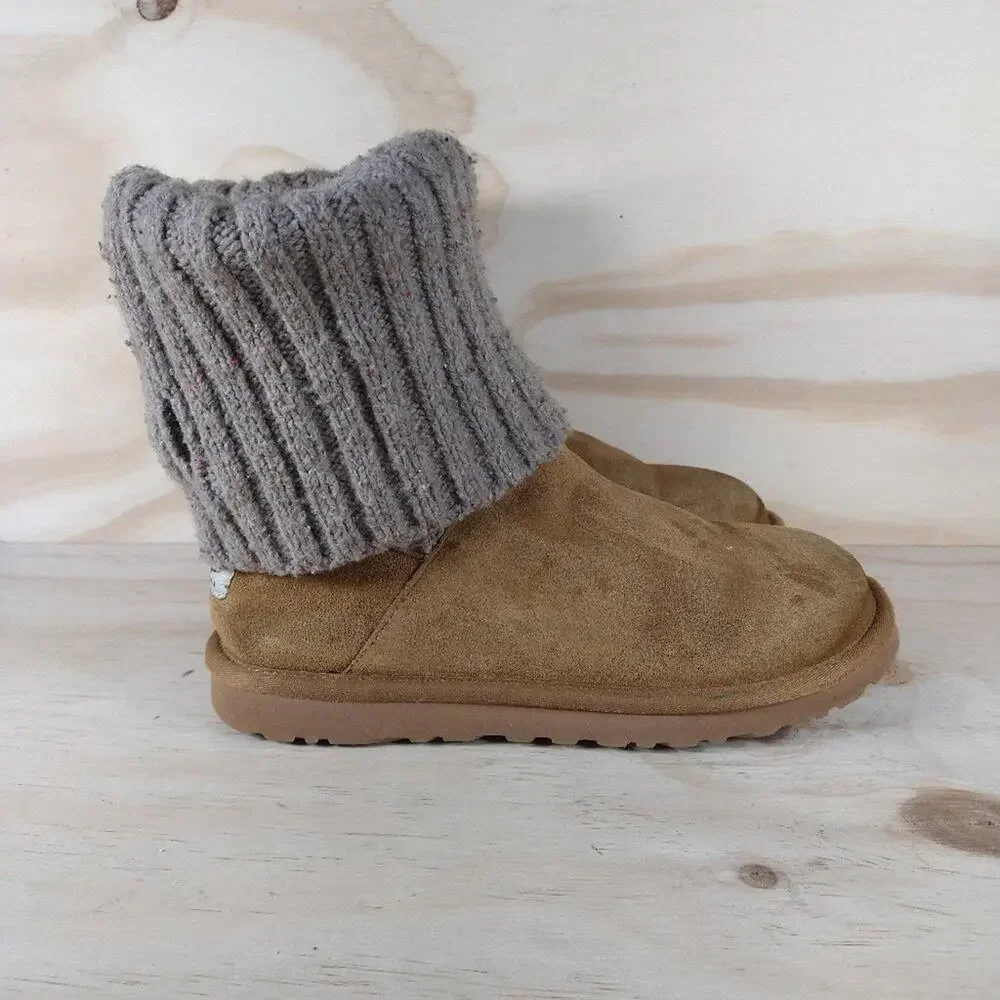 UGG Australia - ''Cambridge'' - Boots - Brown/Gray - Women's - 7 - S/N 1003175